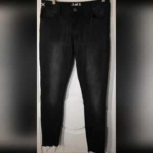 Stitch Fix Prosperity Lena Super Skinny Released Hem Black Jean